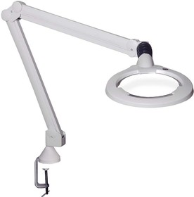 Desk mounted store magnifying led lamp