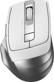 Фото 1/5 Мышь A4Tech Fstyler FG35 серебристый/белый оптическая (2000dpi) беспроводная USB (6but)