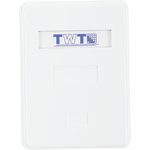 Коробка Lanmaster TWT-SA1-WH настенная 62x67x30мм крышка Keystone ПВХ белый