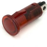 655-1104-104F, LED Panel Mount Indicator Uni-Color Red 70mcd 2-Pin