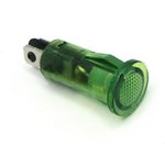 655-1203-104F, LED Panel Mount Indicators 0.5in SnapIn PCB FLAT GREEN