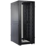 Шкаф серверный ПРОФ напольный 42U (800x1000) дверь перфор. 2 шт., черный, в сборе (ШТК-СП-42.8.10- 44АА-9005)