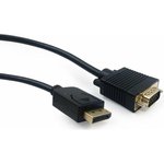 Cablexpert Кабель DisplayPort- VGA, 1,8м, 20M/15M, черный, экран ...
