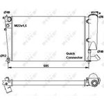 58923, Радиатор охлаждения PEUGEOT 306 93-02, CITROEN XSARA 97-05, ZX 91-97,
