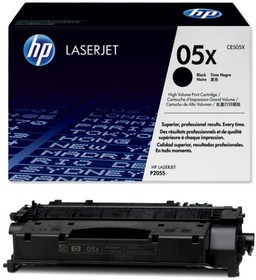 Фото 1/2 Картридж HP LaserJet P2055 Black CE505X, 6,5K