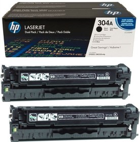 Тонер-картридж HP Color LaserJet CP2025/CM2320 (3500 стр.) (2 шт./уп.) Black 304A CC530AD
