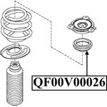 QF00V00026 ПОДШИПНИК ОПОРЫ ПЕРЕДНЕГО АМОРТИЗАТОРА