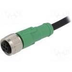 SAC-3P-10,0-PVC/M12FS, Соединительный кабель, M12, PIN ...