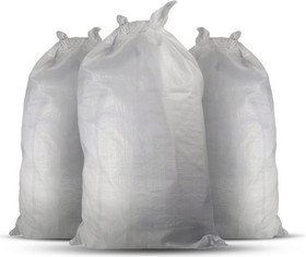 Мешок для строительного мусора (полипропиленовый) Белый, 55х95 см, 50 шт (тканный) 00002279