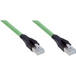 YMRJA8-100EG1MRJA8, Male RJ45 to Male RJ45 Ethernet Cable, Green PUR Sheath, 10m