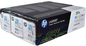Фото 1/2 Картридж HP 201X лазерный увеличенной емкости набор 3 цвета (2300 стр) CF253XM