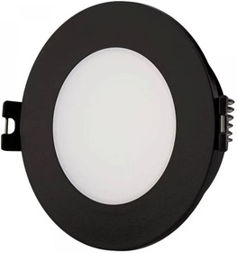 Denkirs DK3101-BK Встраиваемый влагозащищенный светильник, IP65, до 10 Вт, LED, GU5,3, черный