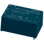 TUHS15F24, AC/DC Power Modules 15.12W 24V 0.63A ENCAPSULATE - PCB TH