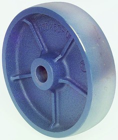 1008, Blue Cast Iron High Load Capacity, Low Rolling Resistance Castor Wheels, 250kg