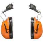 7000038214, H31 Dielectric Earmuffs with Helmet Attachment, 28dB, Black, Orange