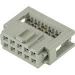 09185107803, 10-Way IDC Connector Socket for Cable Mount, 2-Row