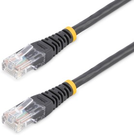 Фото 1/5 M45PAT15MBK, Startech Cat5e Male RJ45 to Male RJ45 Ethernet Cable, U/UTP, Black PVC Sheath, 15m, CMG Rated