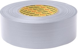 Фото 1/2 389, Scotch 389 Silver Fabric 50m Floor Tape, 0.26mm Thickness
