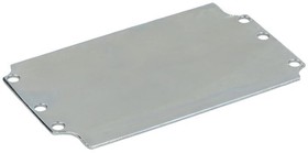 Steel Mounting Plate, 2mm H, 294.2mm W, 582.1mm L for Use with Aluminium Enclosure