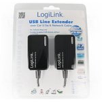 UA0021D, Экстендер USB, USB 1.1,USB 2.0, 0,3м, 480Мбит/с, Дальность: 60м