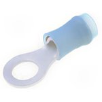 PIDG Insulated Ring Terminal, M5 Stud Size, 1mm² to 2.6mm² Wire Size, Blue