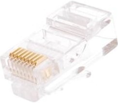 Коннектор RJ45/8P8C, Кат.5e, 3мкд, универсальный,UEC- UP8P8C-UD-003-TR-1000, NETLAN | купить в розницу и оптом