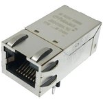 JXK0-0190NL, Modular Connectors / Ethernet Connectors 1X1 TAB UP W/LED'S PoE+