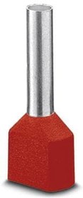 3240679, Ferrule - sleeve length: 12 mm - length: 19 mm - color: red