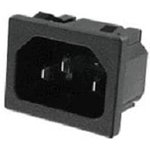 701W-X2/04, Power entry connector/receptacle - Connector type male blades IEC ...