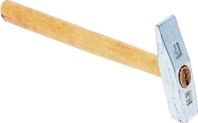 12996, Молоток 0.200кг слесарный деревянная ручка КЗСМИ