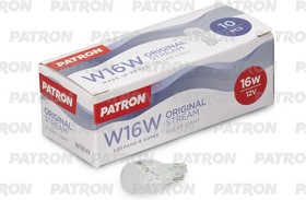 Фото 1/3 PLT1512/16, Лампа накаливания (10шт в упаковке) W16W 12V NVA CP W2,1x9,5d