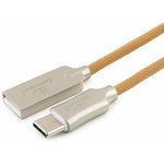 Cablexpert Кабель USB 2.0 CC-P-USBC02Gd-1M AM/Type-C, серия Platinum, длина 1м ...