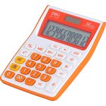 Калькулятор DELI E1122/OR, 12-разрядный, оранжевый