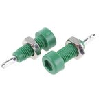 102-0804-001, Green Female Test Socket, 2mm Connector, Solder Termination, 10A ...