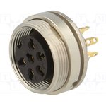 KGV 60, KGV 6 Pole M16 Din Socket, DIN EN 60529, 5A, 250 V ac IP40, Female ...