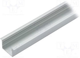 V3250020S, Профиль для LED модулей, встраиваемый, натуральный, L 1м