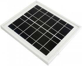 Фото 1/4 Solar Panel (6V 5W), Солнечная панель (6 В 5 Вт), 156 монокристаллических элементов