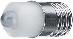 E10-L5W52NBSD-01, LED Bulb 24V 20mA E10 2.5cd White