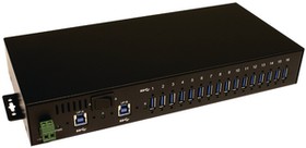 EX-1116HMVS, Industrial USB Hub, 16x USB-A Socket, 3.0, 5Gbps