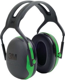 X1A, Peltor Optime I Hearing Protection Headband 27dB Black / Green