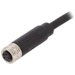 PXPTPU08FBF04ACL010PUR, Straight Female 4 way M8 to Unterminated Sensor Actuator Cable, 1m