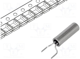 32.768K-26SMD-SR, Резонатор кварцевый, 32,768кГц, ±20ppm, 12,5пФ, SMD, Шаг 2,54мм