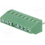 1725711, Wire-To-Board Terminal Block, THT, 2.54mm Pitch, Right Angle, Screw, 8 Poles