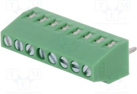 Фото 1/7 1725711, Wire-To-Board Terminal Block, THT, 2.54mm Pitch, Right Angle, Screw, 8 Poles