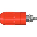 4 mm socket, screw connection, mounting Ø 12 mm, CAT II, red, 66.9684-22