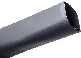 RNF-100-3/16-0-SP, Heat Shrink Tubing, Black, Single Wall, .187 in [4.8 mm] Expanded Inside, .093 in [2.4 mm] Recovered Inside, 2:1 ...
