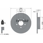 Диск тормозной задний с покрытием PRO CHEVROLET/HOLDEN/ OPEL/VAUXHALL TEXTAR 92092103