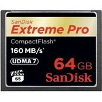 SDCFXPS-064G-X46, Флеш карта CF 64GB SanDisk Extreme Pro 160MB/s