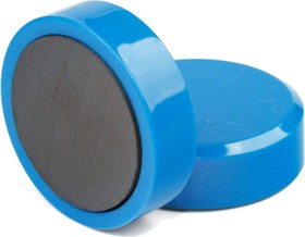 Фото 1/3 Магнит для магнитной доски 30 мм, синий, 10шт 9-3613096-010F