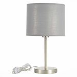 Evoluce SLE300514-01 Прикроватная лампа Никель/Серый, Серебристый E27 1*40W